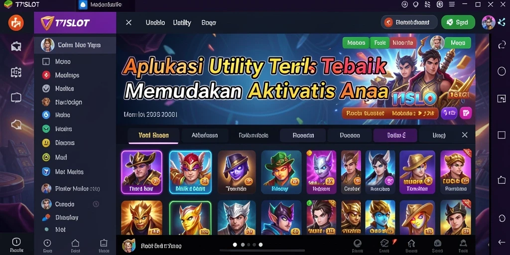 Tampilan utama 171SLOT dengan fitur-fitur Utility yang memudahkan pengelolaan tugas.