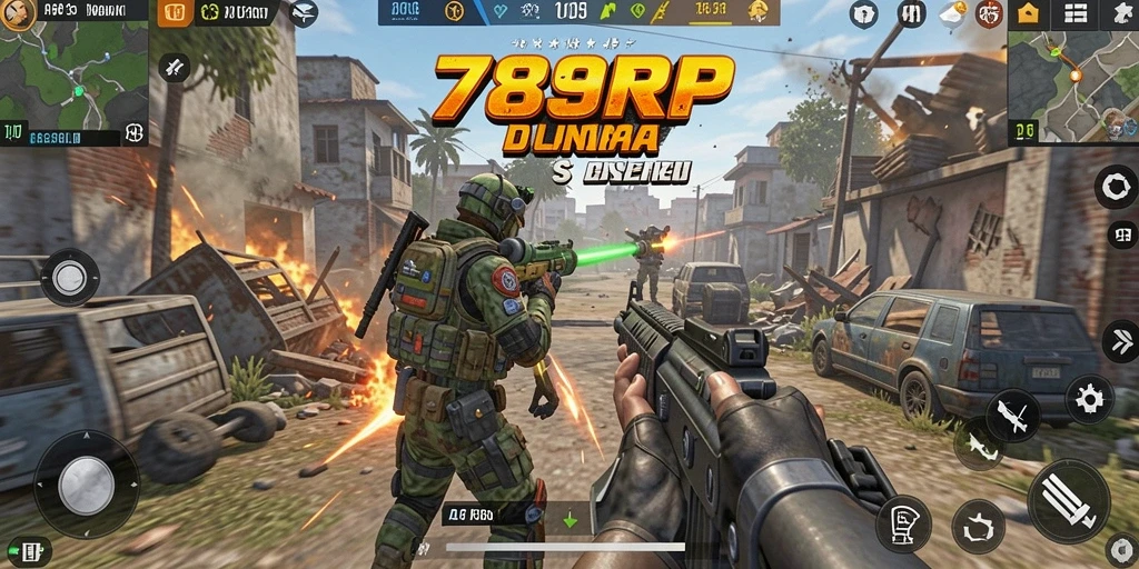 Tampilan gameplay 789RP dengan aksi pertempuran yang seru.