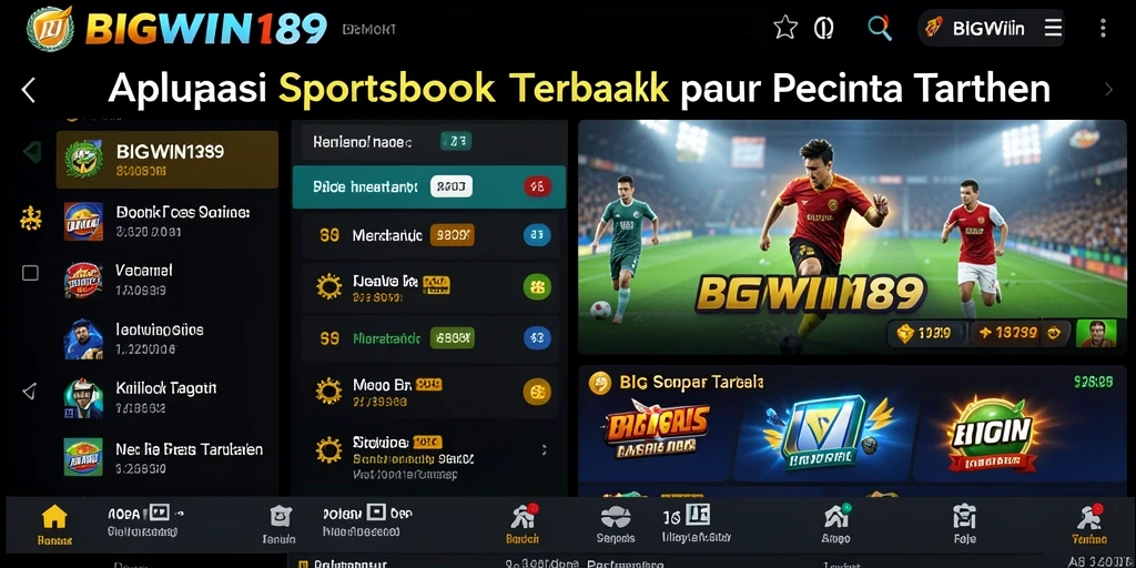 Screenshot utama BIGWIN189 menampilkan pengalaman taruhan olahraga yang mengasyikkan.