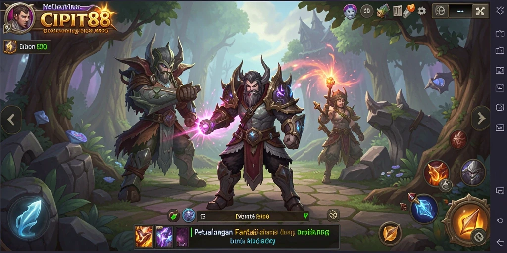 Tampilan menakjubkan dari gameplay ARPG yang penuh aksi.