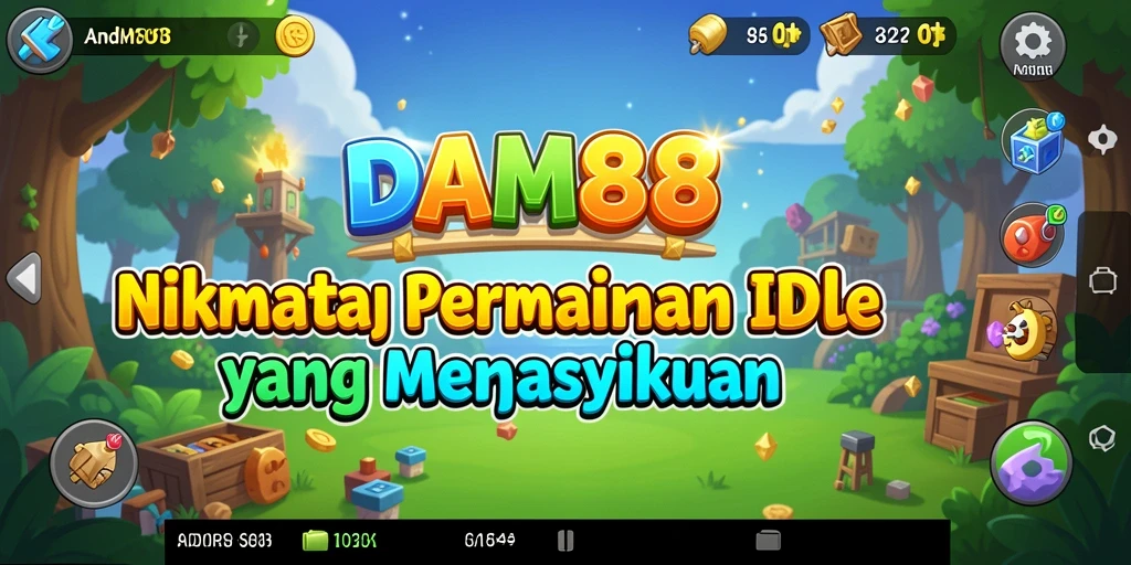Tampilan gameplay menarik dari DAM88 yang penuh warna dan karakter unik.