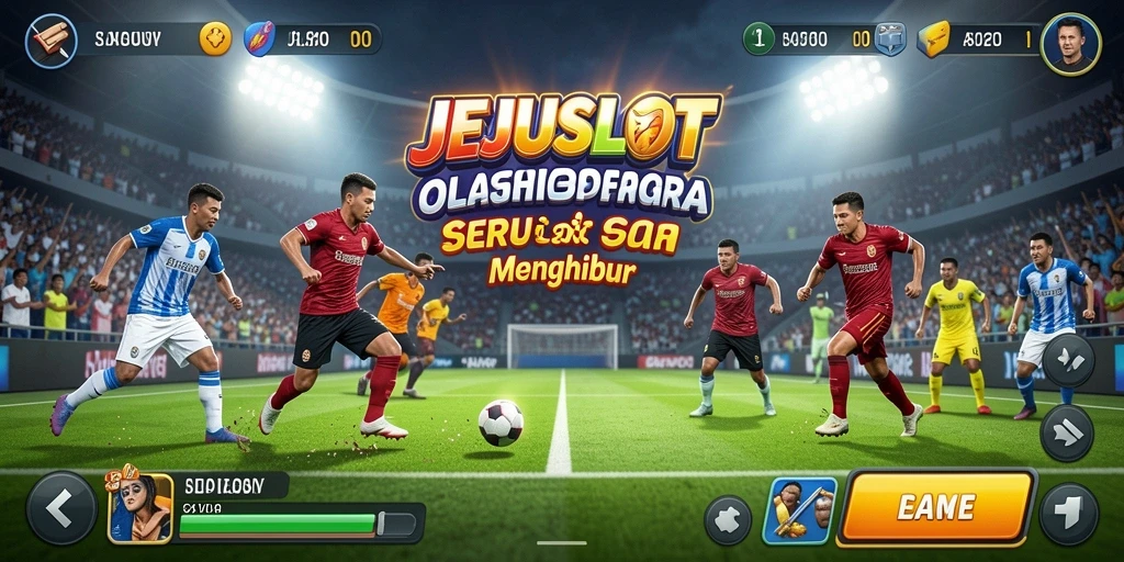 Screenshot utama JEJUSLOT menampilkan aksi mendebarkan dalam permainan olahraga.