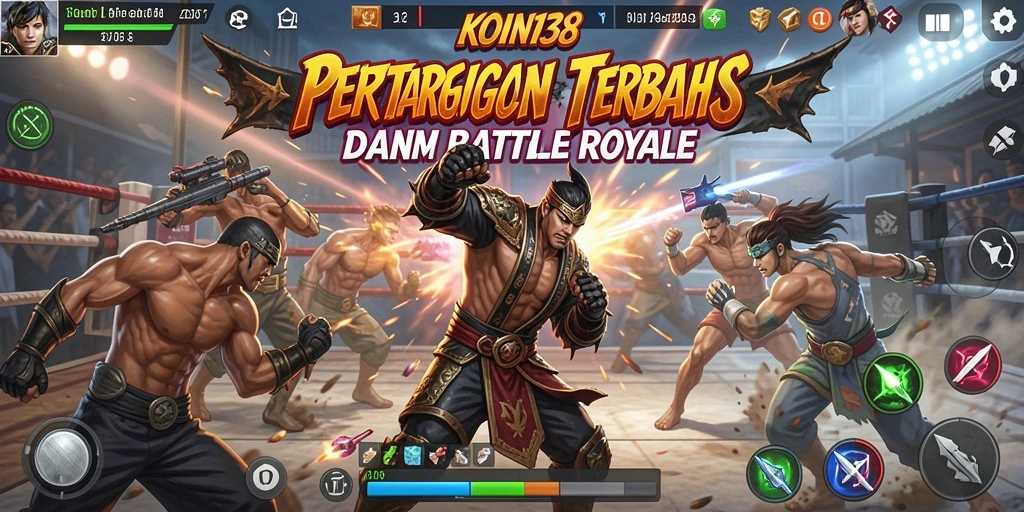 Tampilan gameplay seru KOIN138 di Battle Royale.