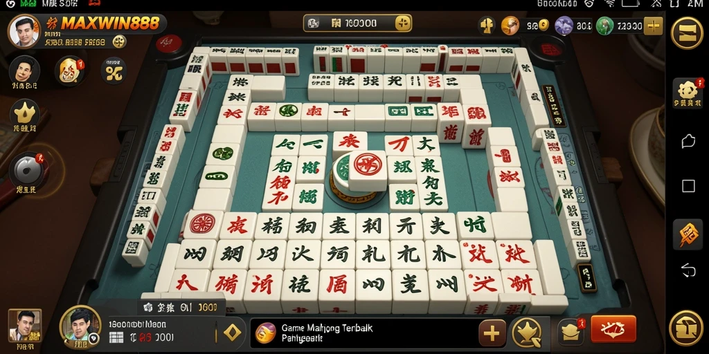 Tampilan gameplay menarik dari game Mahjong MAXWIN88.
