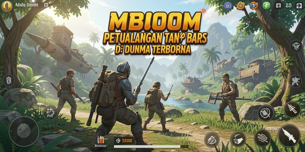 Tampilan gameplay menakjubkan dari dunia terbuka MBOOM yang imersif.