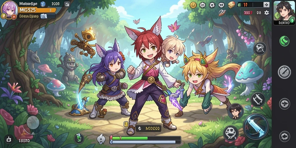 Tampilan gameplay Anime yang memukau dan menarik.