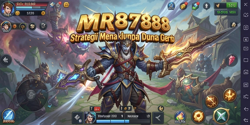Tampilan menarik dari gameplay strategi dalam MR888 yang mendebarkan.