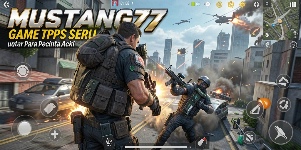 Screenshot menunjukkan aksi seru dan grafis menawan dari MUSTANG77.