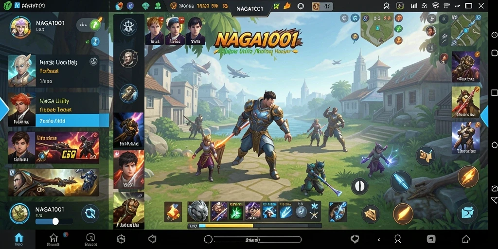 Tampilan antarmuka NAGA1001 yang sederhana dan fungsional.