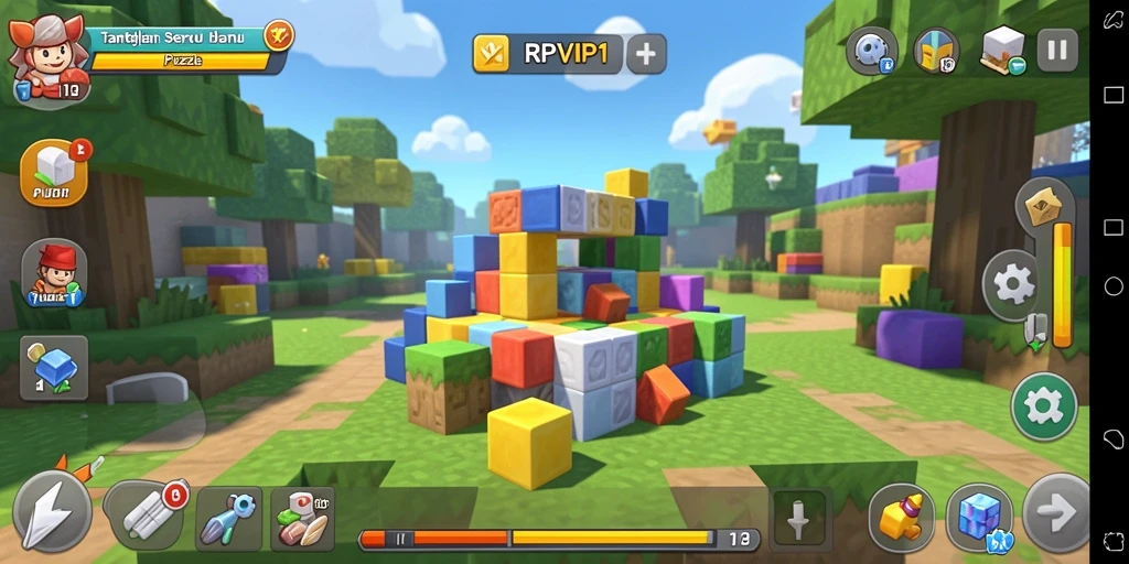 Tampilan gameplay RPVIP1 yang penuh warna dan menarik.