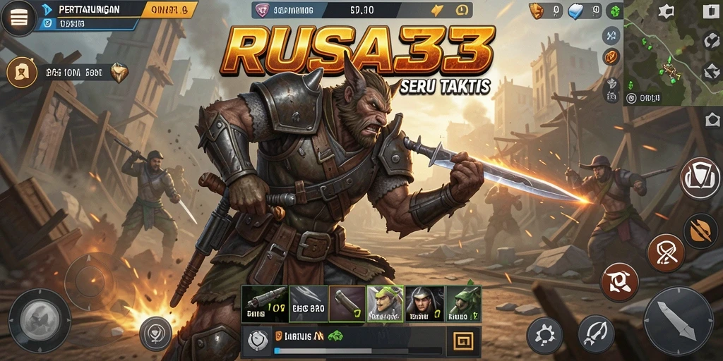 Gameplay seru RUSA33 dengan aksi tempur yang mendebarkan.